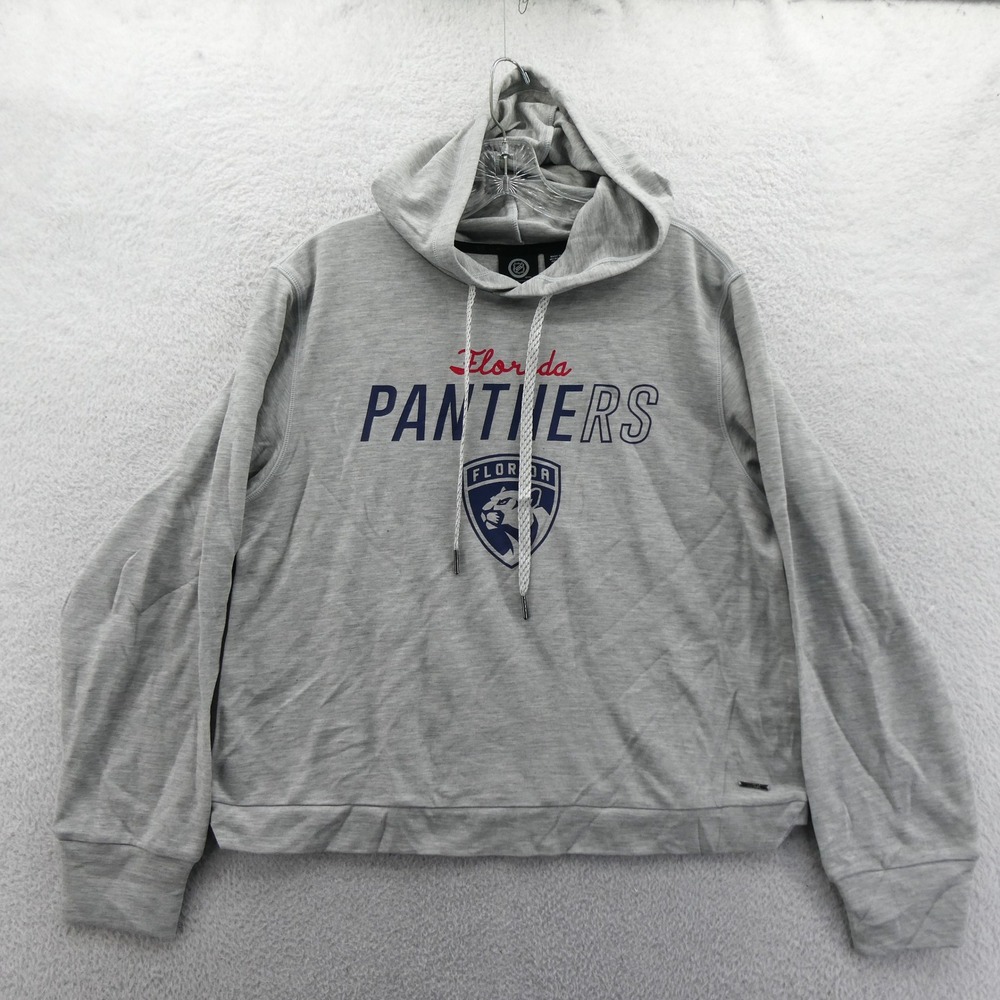 MSX Hoodie Women Small Florida Panthers Gray NHL Michael Strahan Pullover Vtg